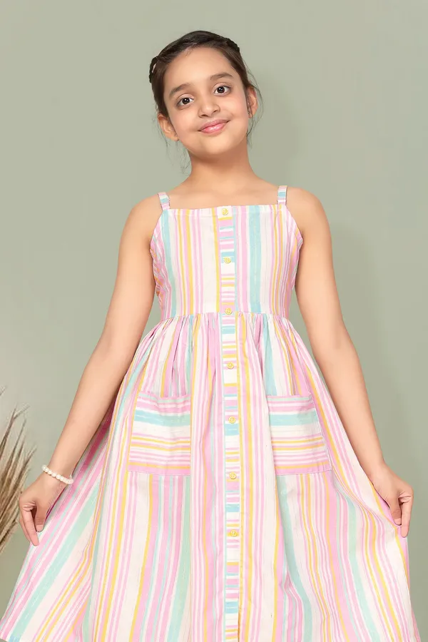 Multicolor_Cotton_A-Line_Dress_For_Girls