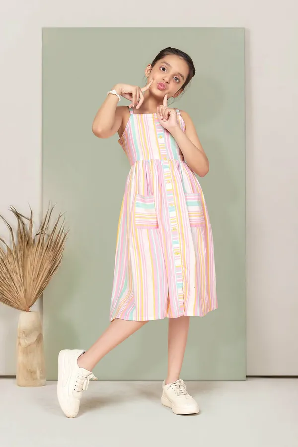 Multicolor_Cotton_A-Line_Dress_For_Girls