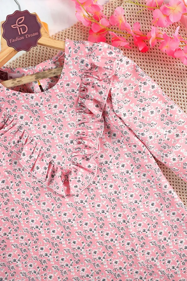 Light_Baby_Pink_Shift_Floral_Printed_Above_Knee_Length_Dress_For_Girls