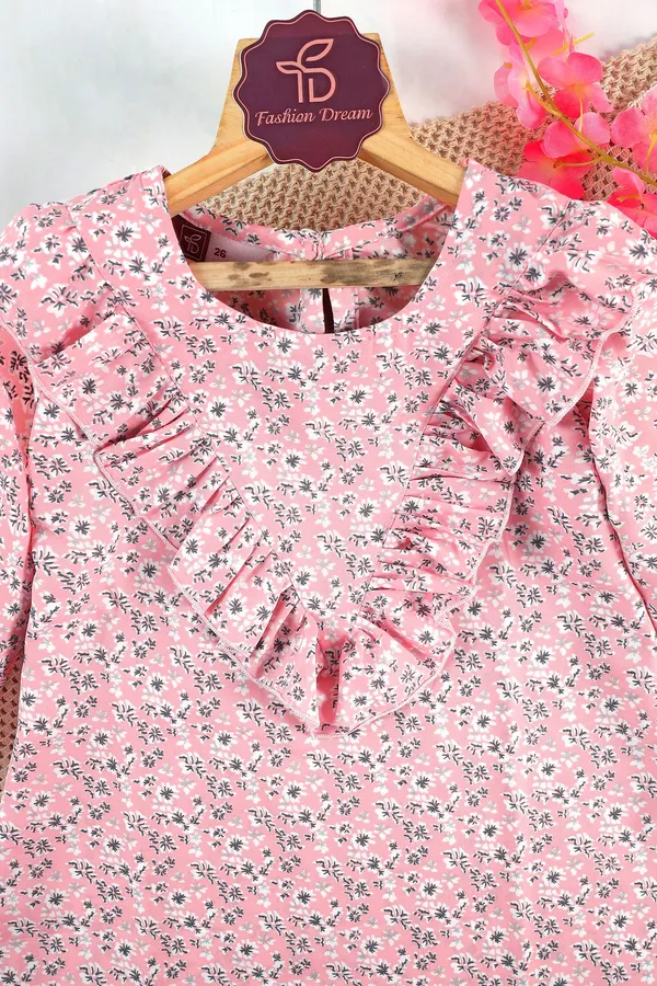 Light_Baby_Pink_Shift_Floral_Printed_Above_Knee_Length_Dress_For_Girls