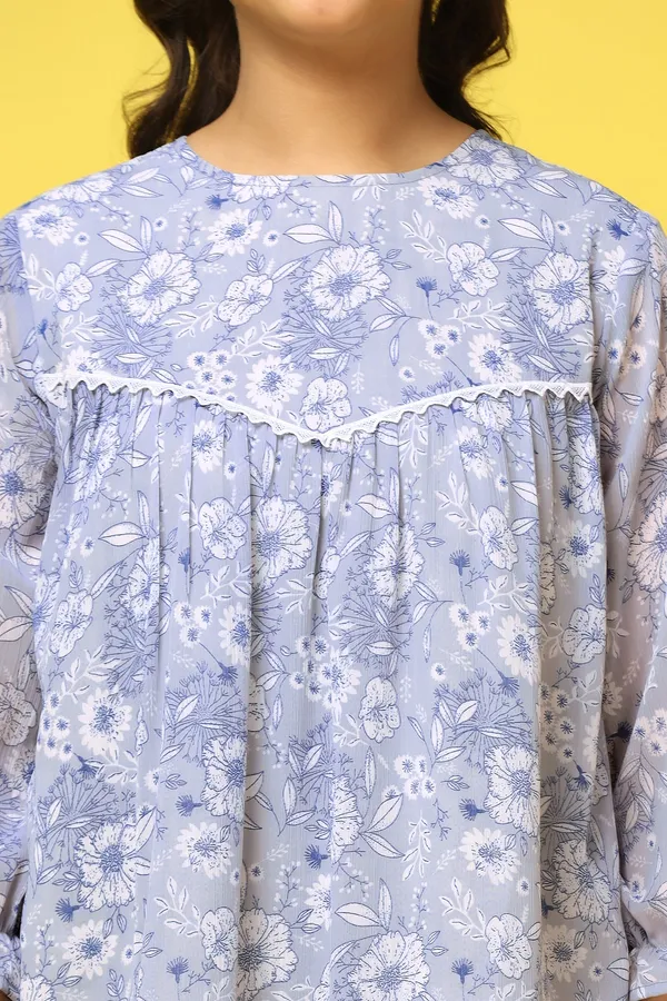 Light_Grey_Chiffon_Fit_And_Flare_Floral_Print_Dress_For_Girls