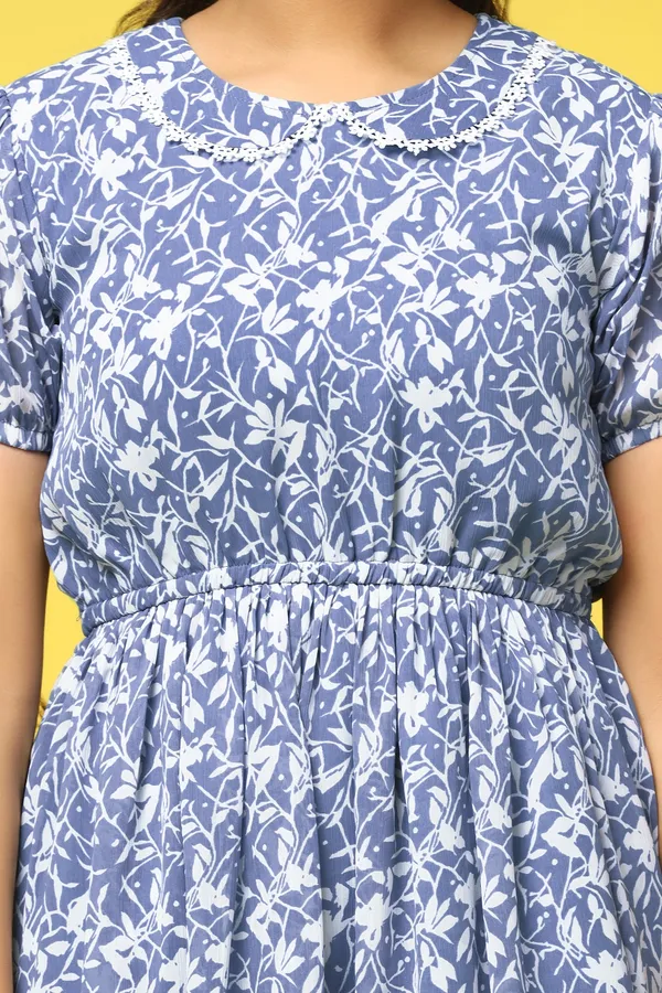 Blue_All-Over_Printed_Above_Knee_Length_Dress_For_Girls