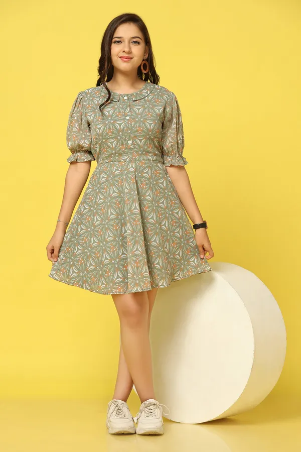 Pista_Chiffon_Fit_And_Flare_All-Over_Print_Dress_For_Girls
