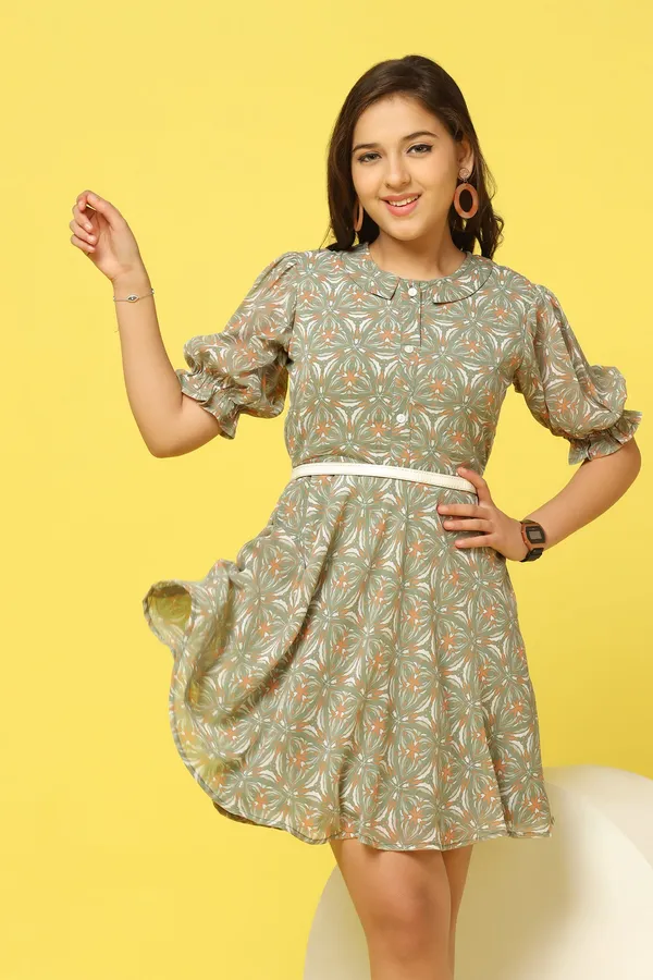 Pista_Chiffon_Fit_And_Flare_All-Over_Print_Dress_For_Girls