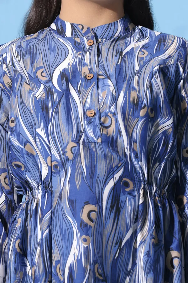 Blue_Muslin_Abstract_Printed_A-Line_Knee_Length_Dress_For_Girls