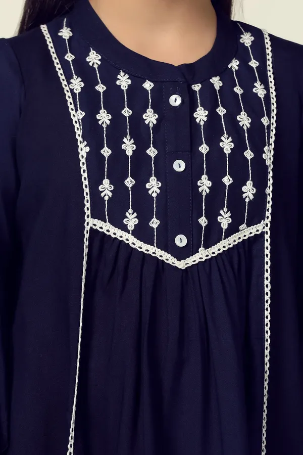 Navy_Blue_Rayon_Embroidered_Fit_And_Flare_Knee_Length_Dress_For_Girls