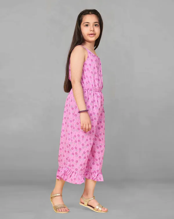 Purple_Floral_Printed_Jumpsuit_For_Girls
