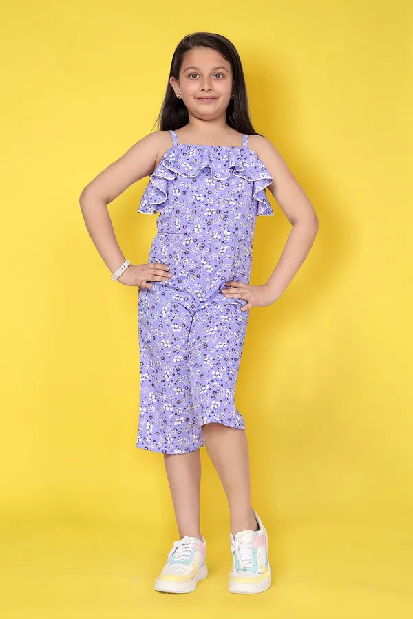 Voilet_Floral_Printed_Ruffle_Jumpsuit_For_Girls