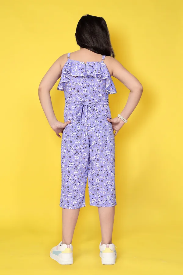 Voilet_Floral_Printed_Ruffle_Jumpsuit_For_Girls