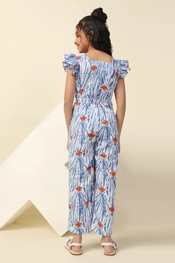 Sky_Blue_All_Over_Printed_Basic_Jumpsuit_For_Girls