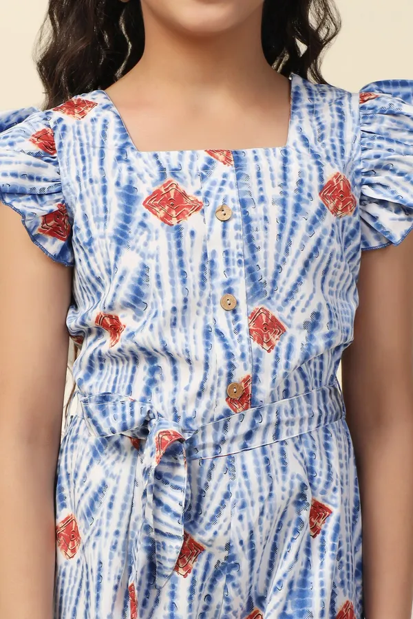 Sky_Blue_All_Over_Printed_Basic_Jumpsuit_For_Girls