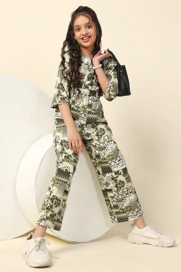 Green_Crepe_All-Over_Printed_Fit_&_Flare_Ankle_Length_Jumpsuit_For_Girls