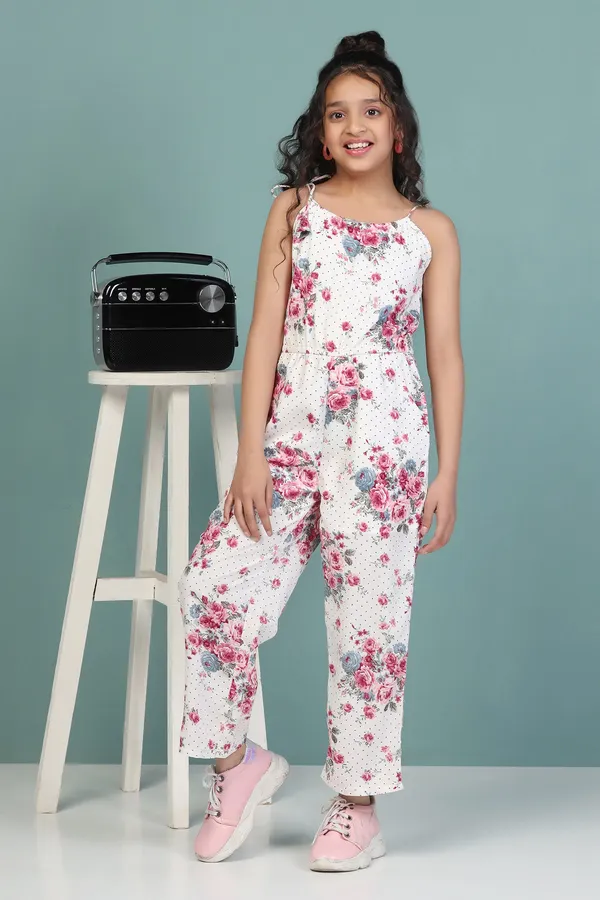 White_All_Over_Printed_Strappy_Jumpsuit_For_Girls