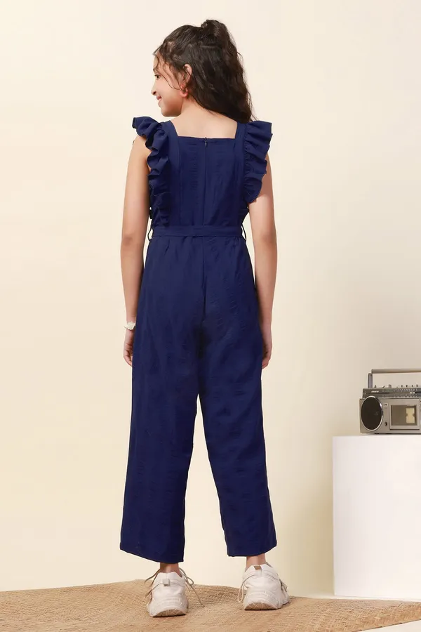 Blue_Solid_Long_Sleeveless_Jumpsuit_For_Girls
