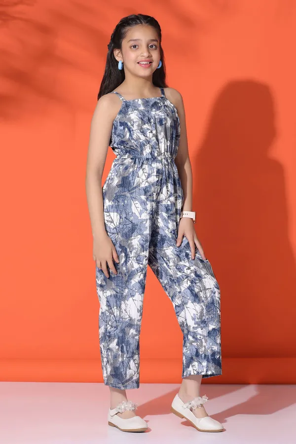 Sky_Blue_Sugarcane_All-Over_Printed_Ankle_Length_Jumpsuit_For_Girls