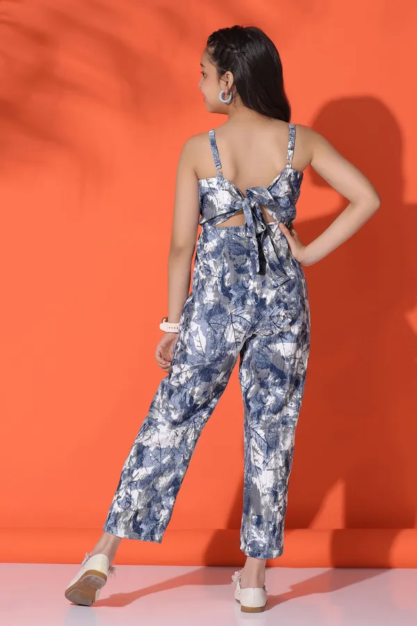 Sky_Blue_Sugarcane_All-Over_Printed_Ankle_Length_Jumpsuit_For_Girls