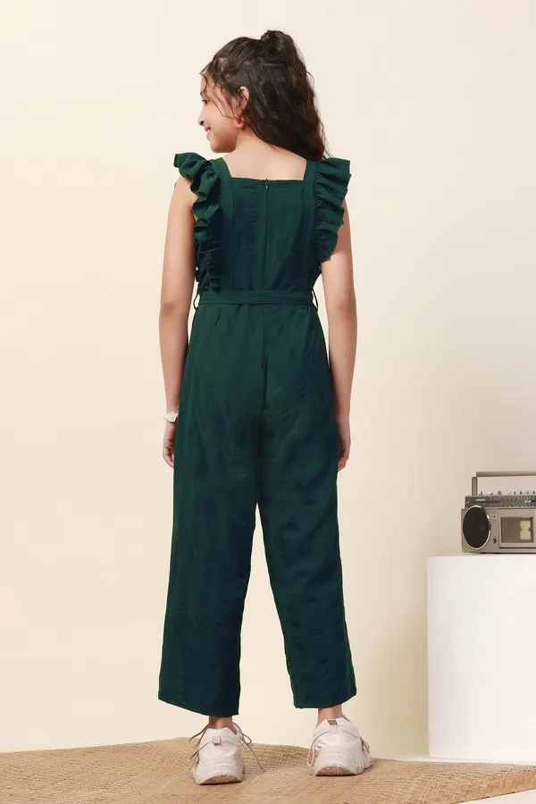 Green_Solid_Ankle_Length_Jumpsuit_For_Girls