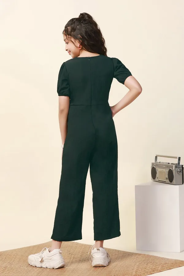 Green_Solid_A-Line_Ankle_Length_Jumpsuit_For_Girls