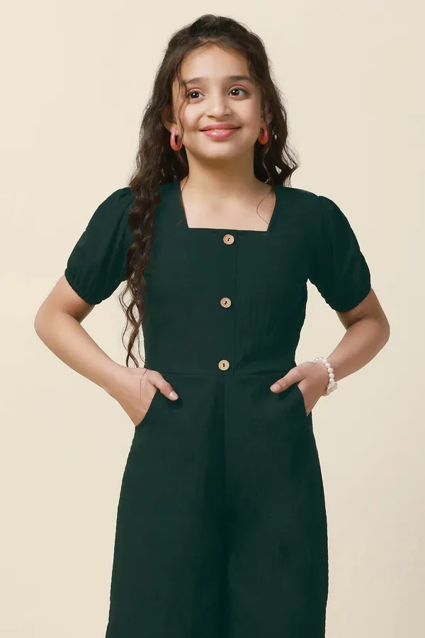 Green_Solid_A-Line_Ankle_Length_Jumpsuit_For_Girls