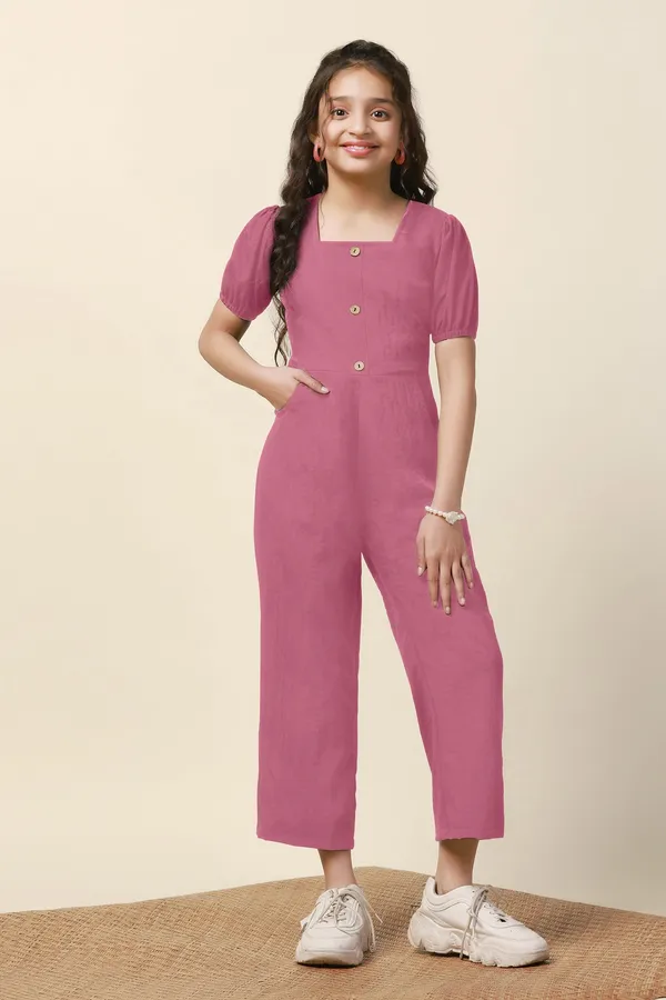 Pink_Solid_A-Line_Ankle_Length_Jumpsuit_For_Girls