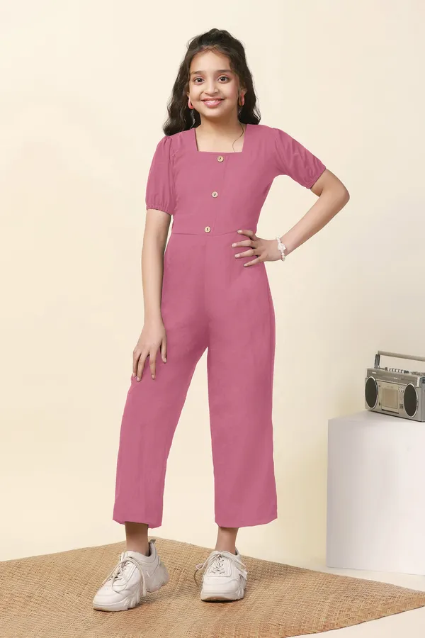 Pink_Solid_A-Line_Ankle_Length_Jumpsuit_For_Girls