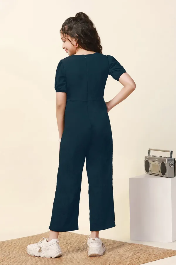 Dark_Blue_Sugarcane_Solid_Ankle_Length_Jumpsuit_For_Girls