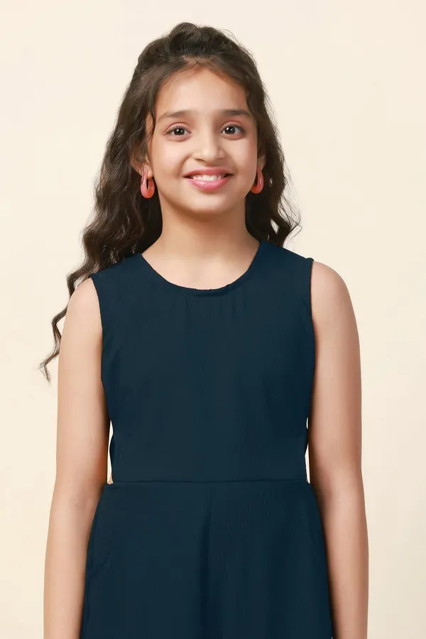 Dark_Blue_Sugarcane_Solid_Cut-Out_Ankle_Length_Jumpsuit_For_Girls