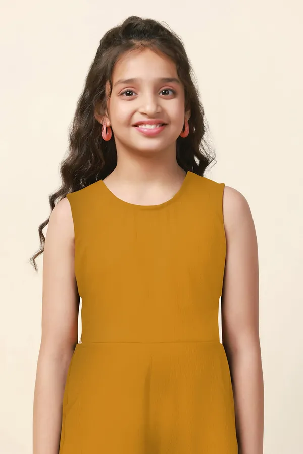 Mustard_Sugarcane_Solid_Ankle_Length_Jumpsuit_For_Girls