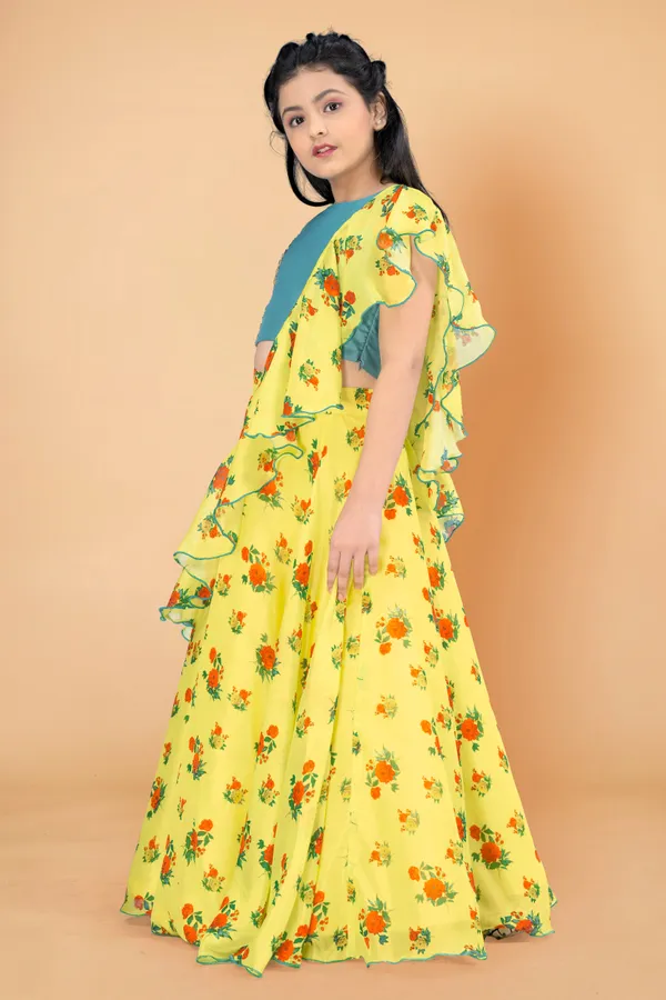 Yellow_Tabby_Silk_Printed_Readymade_Lehenga_Choli_For_Girls