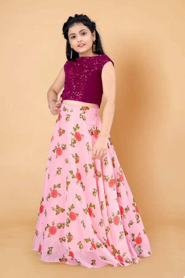 Pink_Tabby_Silk_Printed_Readymade_Lehenga_Choli_For_Girls