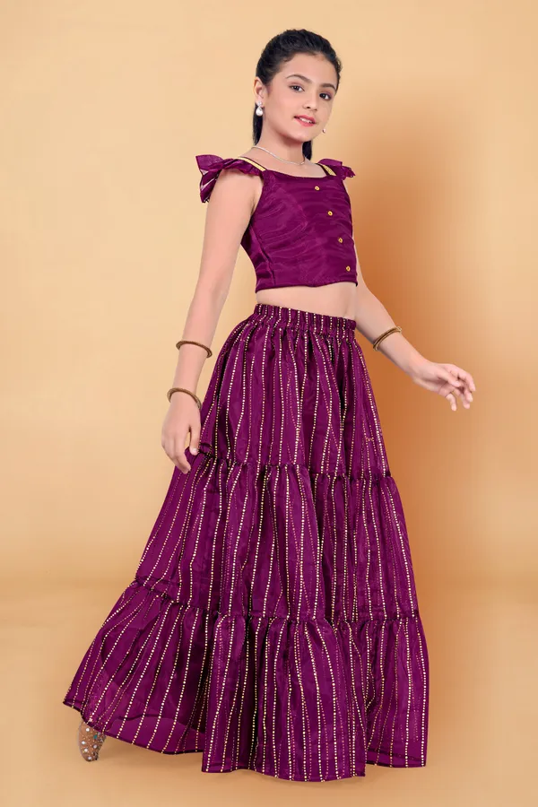Purple_Organza_Lather_Foil_Printed_Readymade_Lehenga_Choli_For_Girls