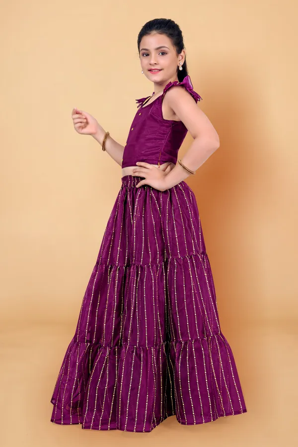 Purple_Organza_Lather_Foil_Printed_Readymade_Lehenga_Choli_For_Girls
