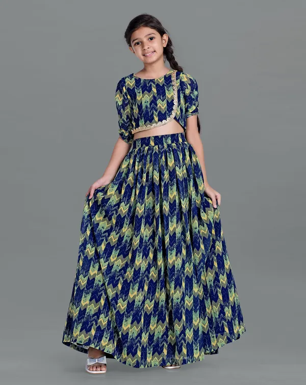 Navy_Blue_Georgette_Printed_Readymade_Lehenga_Choli_Set_For_Girls