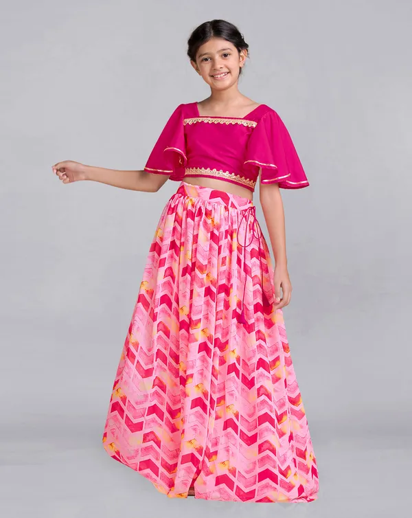 Pink_Ready_To_Wear_Georgette_Lehenga_And_Taffeta_Choli_Set_For_Girls