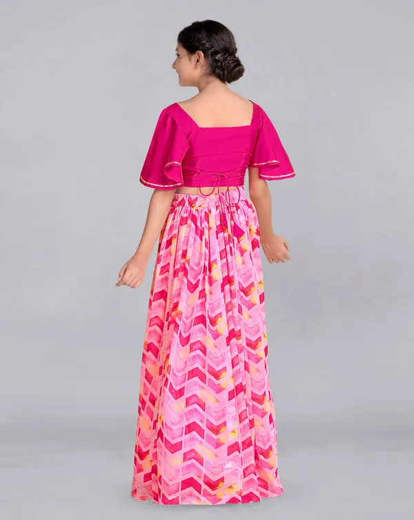 Pink_Ready_To_Wear_Georgette_Lehenga_And_Taffeta_Choli_Set_For_Girls