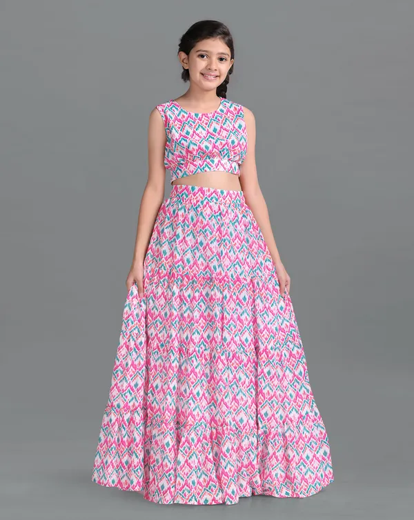 Multi_Georgette_Ready_To_Wear_Lehenga_Choli_For_Girls