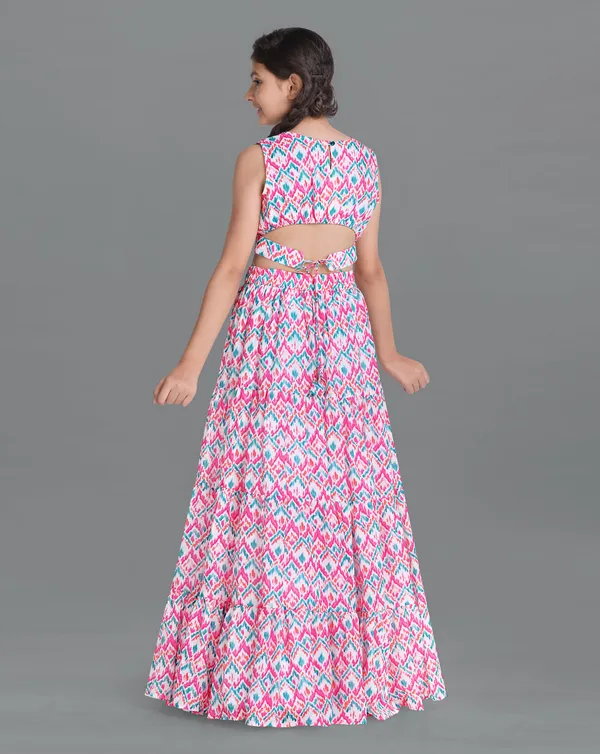 Multi_Georgette_Ready_To_Wear_Lehenga_Choli_For_Girls