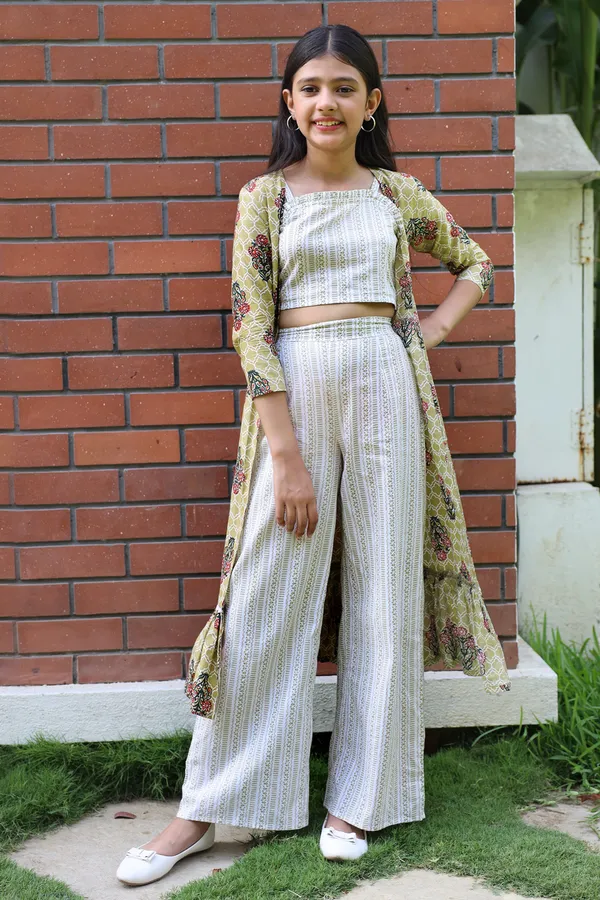 Beige_Floral_Printed_Cotton_Crop_Top,_Palazzo_With_Jacket_Set