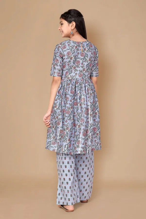Grey_Floral_Cotton_Kurta_Palazzo_Set