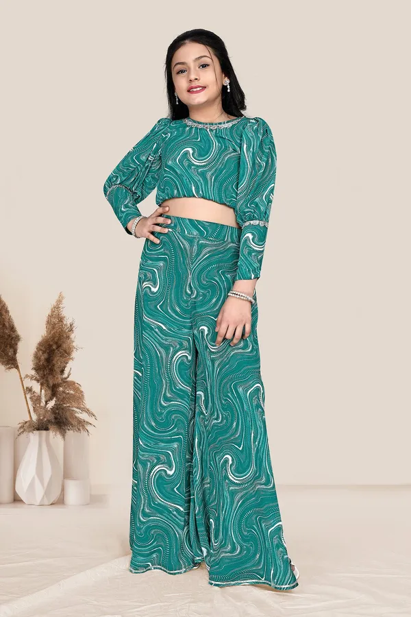 Rama_Green_Georgette_Crop_Top_And_Palazoo_Set_For_Girls