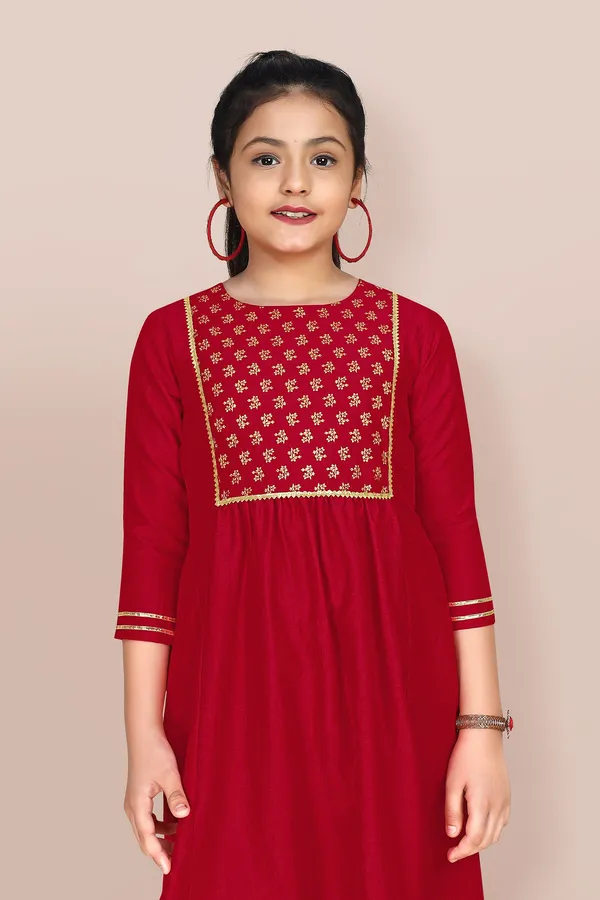 Chinnon_Foil_Printed_Kurta_Pant_And_Dupatta_Set