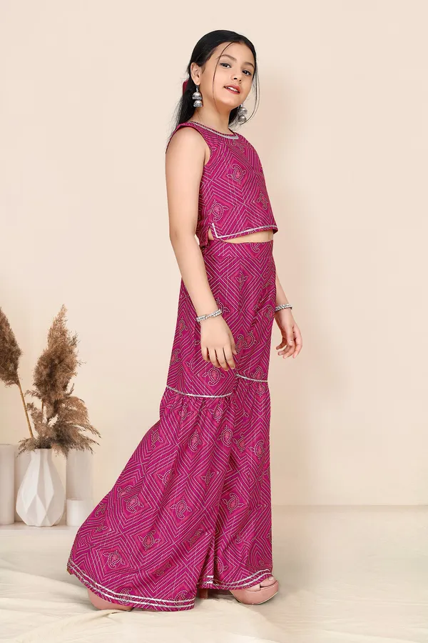 Pink_Polyester_Blend_Crop_Top_And_Sharara_Set_For_Girls