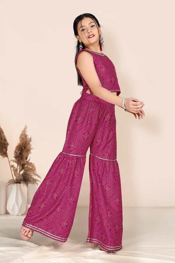 Pink_Polyester_Blend_Crop_Top_And_Sharara_Set_For_Girls