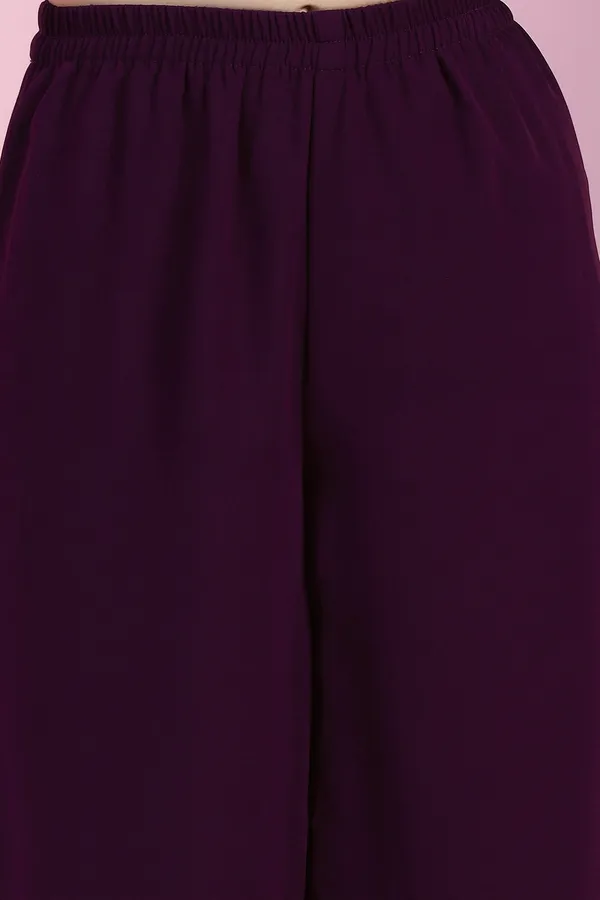 Purple_Blooming_Georgette_Empire_Waist_Embroidered_Kurta_With_Sharara_Set_For_Girls