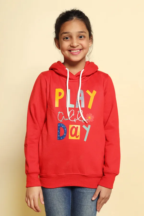 Red_Poly_Cotton_Fleece_Hooded_Neck_Sweatshirt_For_Girls