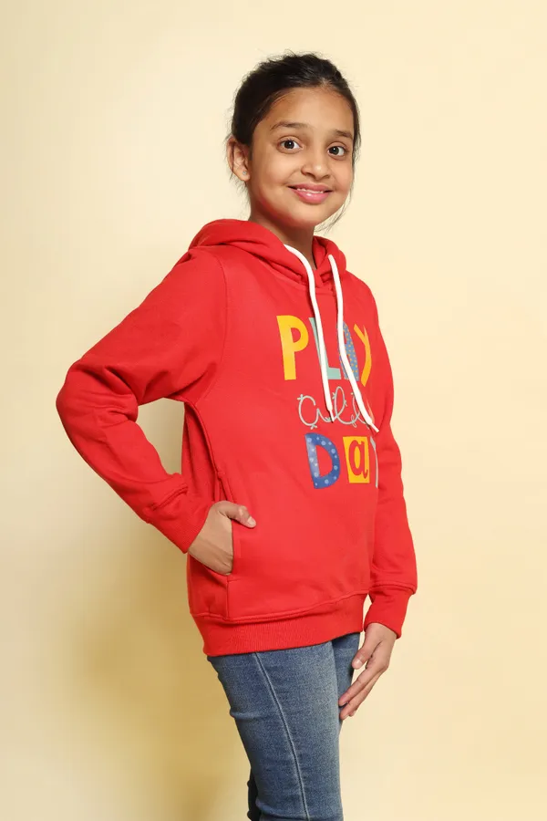 Red_Poly_Cotton_Fleece_Hooded_Neck_Sweatshirt_For_Girls