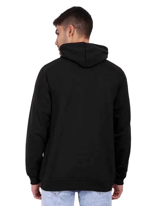 Black_Poly_Cotton_Fleece_Hooded_Neck_Sweatshirt_For_Men