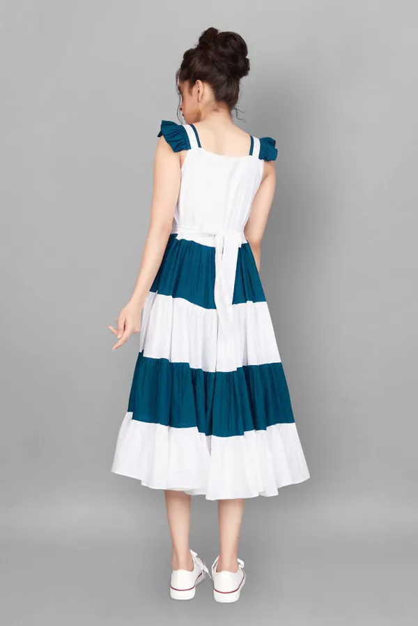 White_Fit_&_Flare_Style_Midi_Dress_For_Women