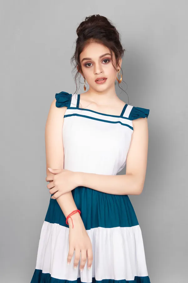 White_Fit_&_Flare_Style_Midi_Dress_For_Women