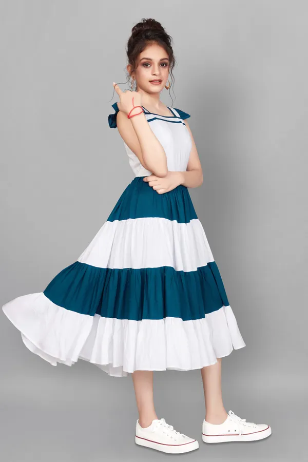 White_Fit_&_Flare_Style_Midi_Dress_For_Women